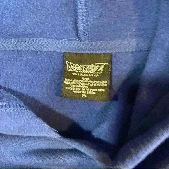 Dragon Ball Z Hoodie Blue Size XL - Picture 7 of 8